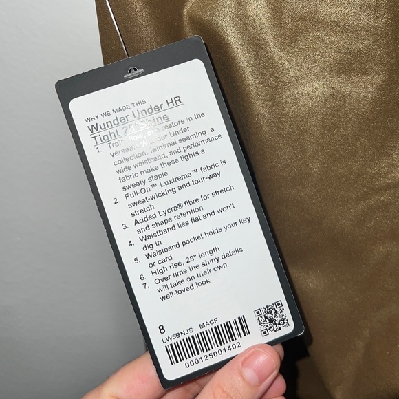 ๐ Lululemon Wunder Under High-Rise Tight in Matte Copper Foil - Picture 12 of 12